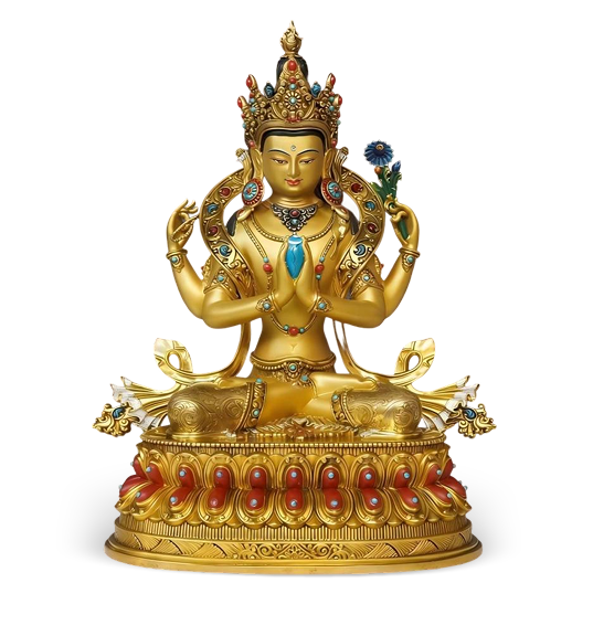 四臂观音佛像